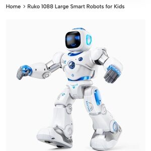 Ruko 1088 large White & Blue Kids Interactive Robot Toy